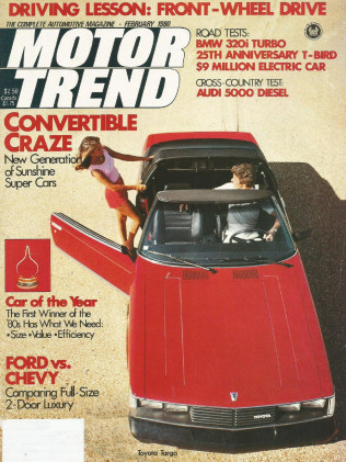 MOTOR TREND 1980 FEB - BMW 320 TURBO, SUNCHASER